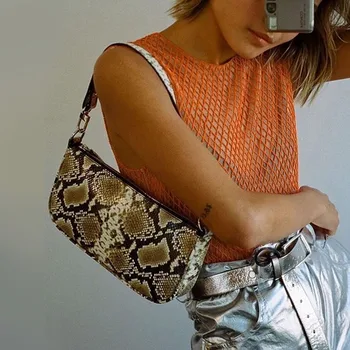 2020 New Retro Serpentine Pattern Women Shoulder Bags Casual Solid HandBags For Woman Half Moon Split Retro Crocodile Bags OC698
2020 New Retro Serpentine Pattern Women Shoulder Bags Casual Solid HandBags For Woman Half Moon Split Retro Crocodile Bags OC698