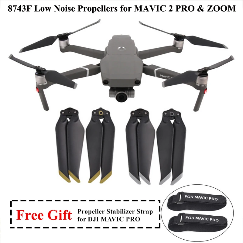 Пропеллер с низким уровнем шума для DJI Mavic 2 Pro Zoom 8743 быстросъемное складное лезвие