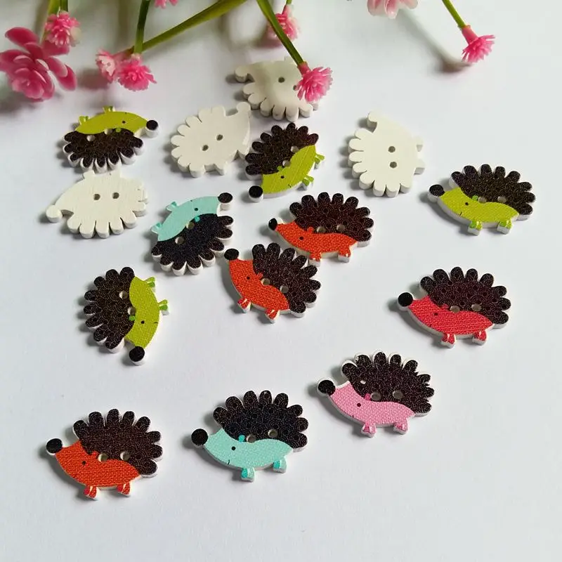 50pcs Random Mixed Natural Wood Buttons Scrapbooking Hedgehog 2 Holes 25mm x19mm sewing Decorate Accessories
50pcs Random Mixed Natural Wood Buttons Scrapbooking Hedgehog 2 Holes 25mm x19mm sewing Decorate Accessories