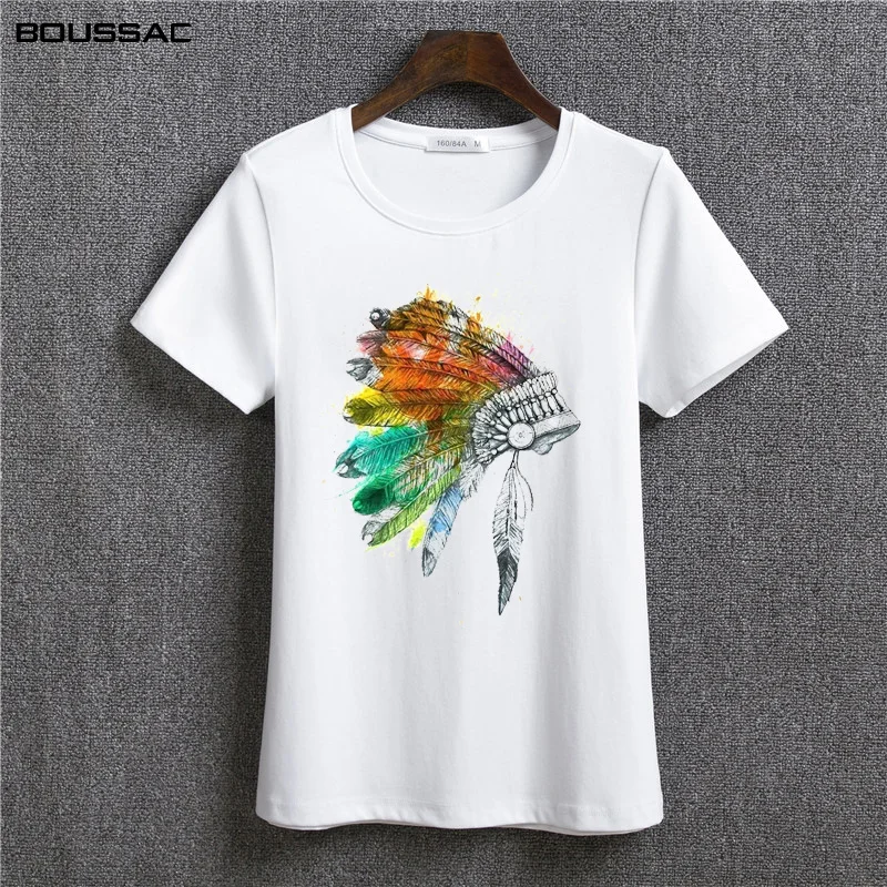 2019Camiseta Mujer Tribal Feather Crown Print T-shirt Female Tees Women Clothes Fashion Harajuku Cotton Shirt Summer Casual Tops
2019Camiseta Mujer Tribal Feather Crown Print T-shirt Female Tees Women Clothes Fashion Harajuku Cotton Shirt Summer Casual Tops