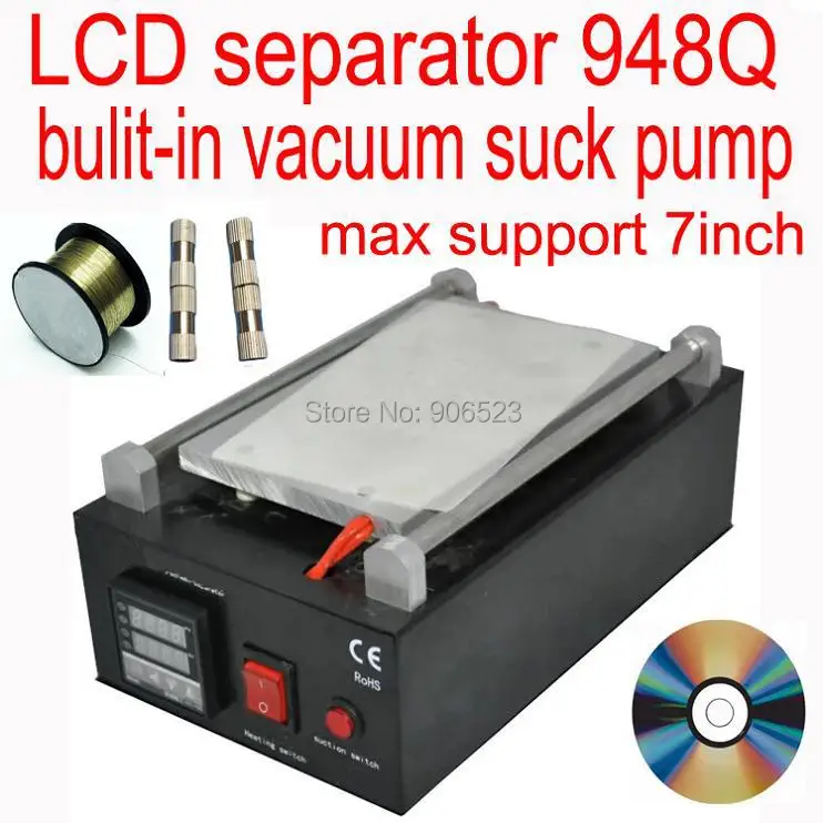 New LCD Separator Machine Built-in Vacuum Pump to Repair Glass Touch Screen Digitizer for iPhone Samsung screen lcd Refurbish
New LCD Separator Machine Built-in Vacuum Pump to Repair Glass Touch Screen Digitizer for iPhone Samsung screen lcd Refurbish