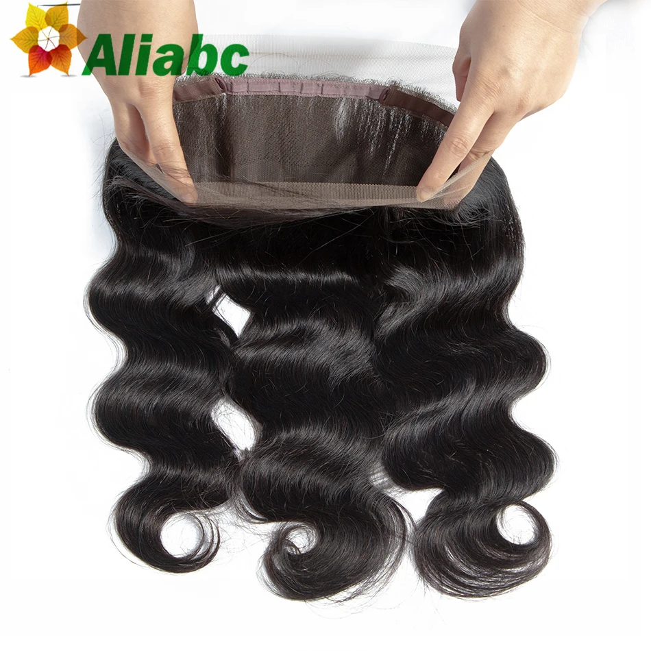Aliabc Body Wave 360 Lace Frontal Closure 100% Human Hair Peruvian Remy Natural Color Hair Extensions Free Shipping
Aliabc Body Wave 360 Lace Frontal Closure 100% Human Hair Peruvian Remy Natural Color Hair Extensions Free Shipping