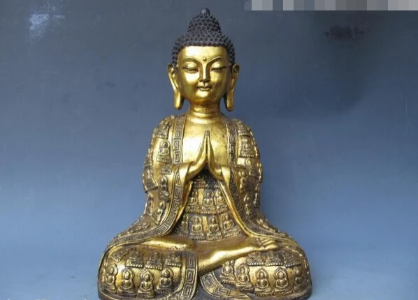 fast shipping USPS to USA S3490 Tibet cloister classical Old Bronze Gild Sakyamuni Buddha King Statue
fast shipping USPS to USA S3490 Tibet cloister classical Old Bronze Gild Sakyamuni Buddha King Statue