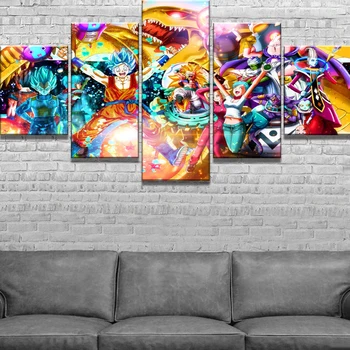 Prints Pictures Home Wall Art Modular 5 Pieces Poster Dragon Ball Goku Modern Painting On Canvas Living Room Decor Framework
Prints Pictures Home Wall Art Modular 5 Pieces Poster Dragon Ball Goku Modern Painting On Canvas Living Room Decor Framework