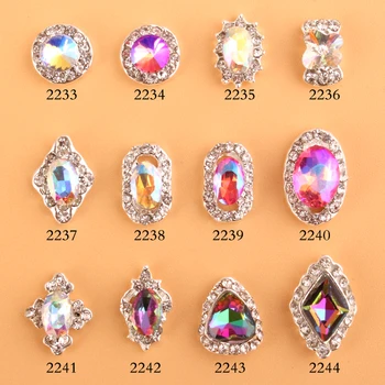 50Pcs/100pc 3D Nail Art Charm Rainbow Crystal Alloy Diamond DIY Sliver Base Ongle Rhinestone Glitter5*13.5mm Nail Art Decoration
50Pcs/100pc 3D Nail Art Charm Rainbow Crystal Alloy Diamond DIY Sliver Base Ongle Rhinestone Glitter5*13.5mm Nail Art Decoration