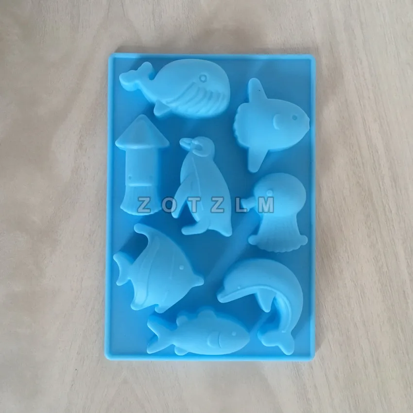 1 Piece 8 Marine Creatures Silicone Biscuit Cookie Mold Candy Chocolate Cake Mould Whale Jellyfish Dolphin Penguin Shapes GJD008
1 Piece 8 Marine Creatures Silicone Biscuit Cookie Mold Candy Chocolate Cake Mould Whale Jellyfish Dolphin Penguin Shapes GJD008