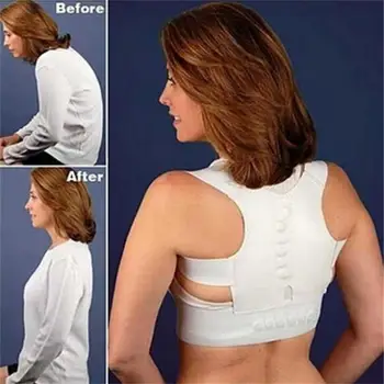 Women Men Magnetic Posture Corrector Orthopedic Back Support Belt 12 Magnets White Black Back Brace Support Belt Humpback B001
Women Men Magnetic Posture Corrector Orthopedic Back Support Belt 12 Magnets White Black Back Brace Support Belt Humpback B001