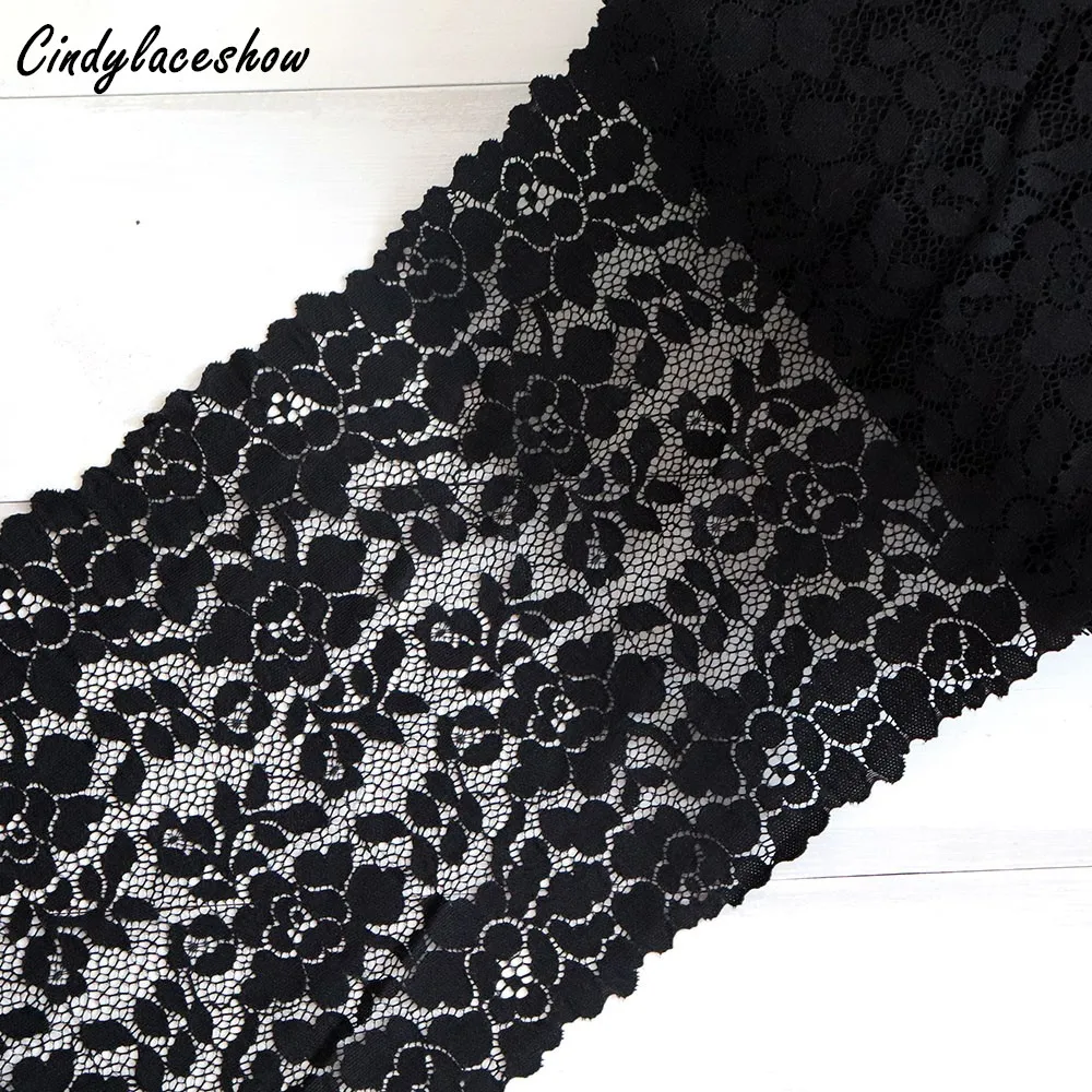 1 Yard 23cm width Black Springy Lace Trim Ribbon Garment Elastic Lace Fabric DIY Accessories For Wedding Decoration DIY LA063
1 Yard 23cm width Black Springy Lace Trim Ribbon Garment Elastic Lace Fabric DIY Accessories For Wedding Decoration DIY LA063