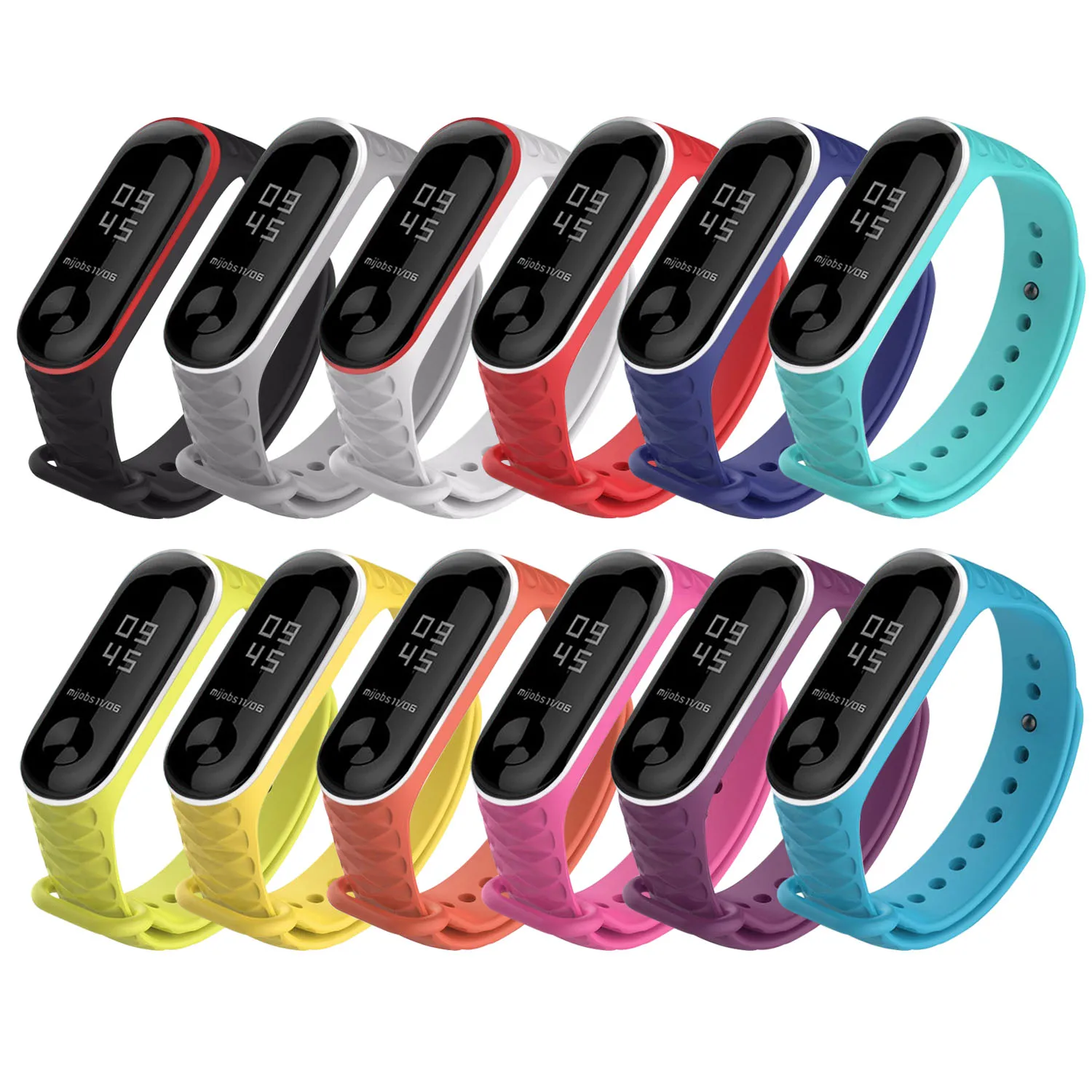 Gosear 12PCS Diamond Texture Watchband Replacement Wristband Watch Strap for Xiaomi Mi Band 3 4 Mi3 Mi4 Bracelet Accessories
Gosear 12PCS Diamond Texture Watchband Replacement Wristband Watch Strap for Xiaomi Mi Band 3 4 Mi3 Mi4 Bracelet Accessories