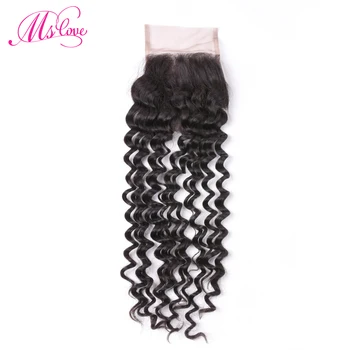 Ms Love Deep Wave Closure 4*4 Peruvian Human Hair Closure Middle/Free/Three Part Lace Non Remy Hair Natural Color
Ms Love Deep Wave Closure 4*4 Peruvian Human Hair Closure Middle/Free/Three Part Lace Non Remy Hair Natural Color