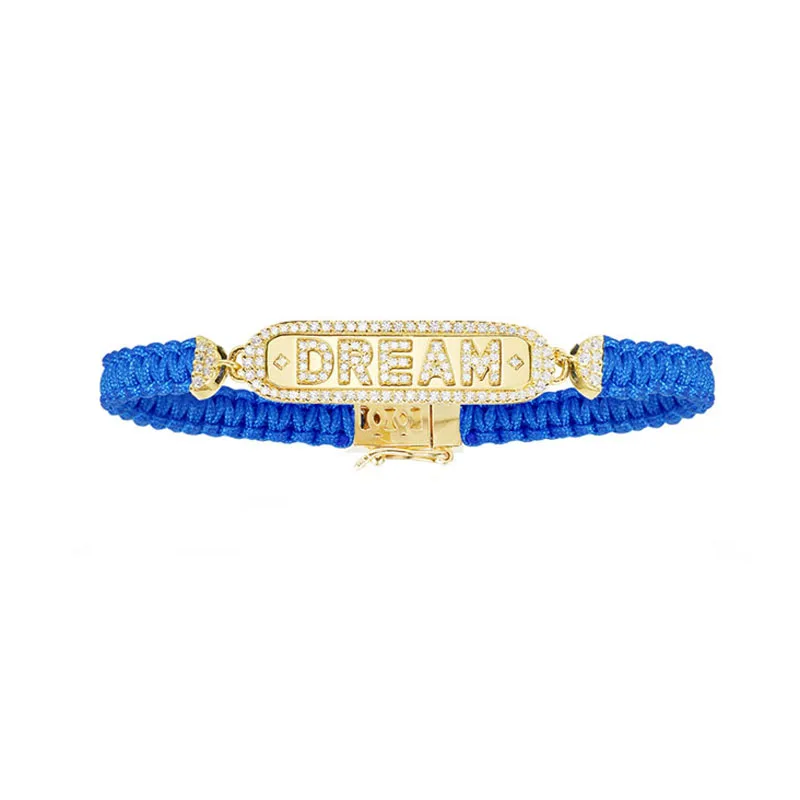 SLJELY High Quality 925 Sterling Silver Yellow Gold Color Letter Dream Blue Macrame Bracelet Women Luxury Fashion Monaco Jewelry
SLJELY High Quality 925 Sterling Silver Yellow Gold Color Letter Dream Blue Macrame Bracelet Women Luxury Fashion Monaco Jewelry