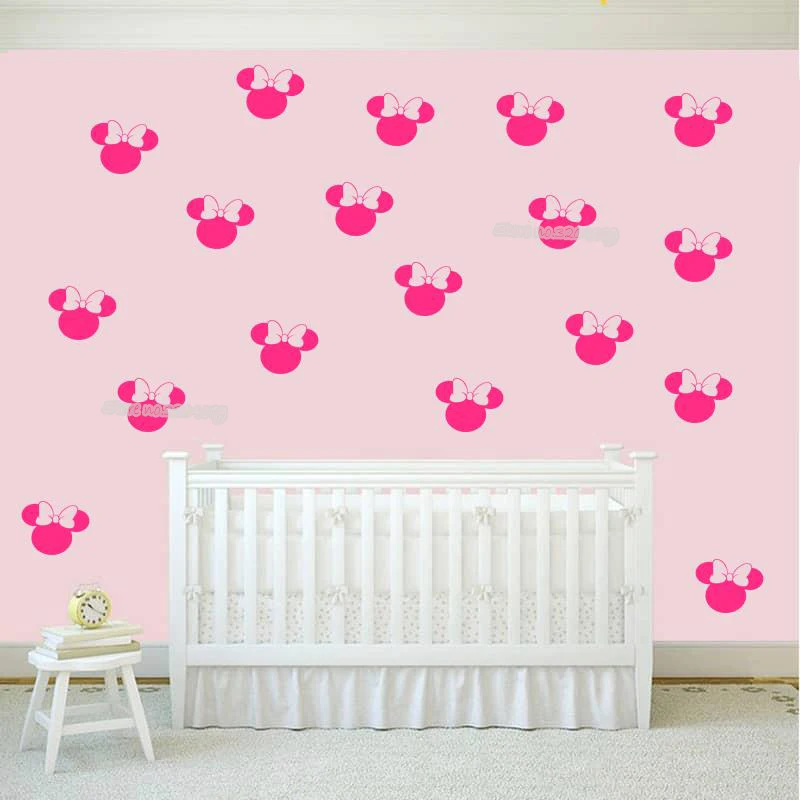 42pcs/set Cute Cartoon Minnie Head Mickey Mouse vinyl wall decal girls bedroom bedside background Princess room stickers EA673
42pcs/set Cute Cartoon Minnie Head Mickey Mouse vinyl wall decal girls bedroom bedside background Princess room stickers EA673