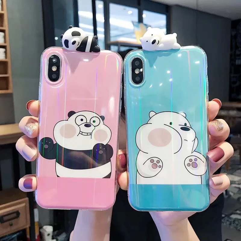 Cute Cartoon We Bare Bears TOY doll Cover For iPhone X XS 7 8 6 6S Plus XSMax Xr Laser rainbow Soft IMD Case Fundas
Cute Cartoon We Bare Bears TOY doll Cover For iPhone X XS 7 8 6 6S Plus XSMax Xr Laser rainbow Soft IMD Case Fundas