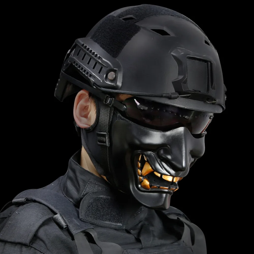 Halloween Party Tactical Half Face Mask Motorcycle Cycling Hunting Outdoor Evil Smile Mask Masks For CS Games Festival Party
Halloween Party Tactical Half Face Mask Motorcycle Cycling Hunting Outdoor Evil Smile Mask Masks For CS Games Festival Party