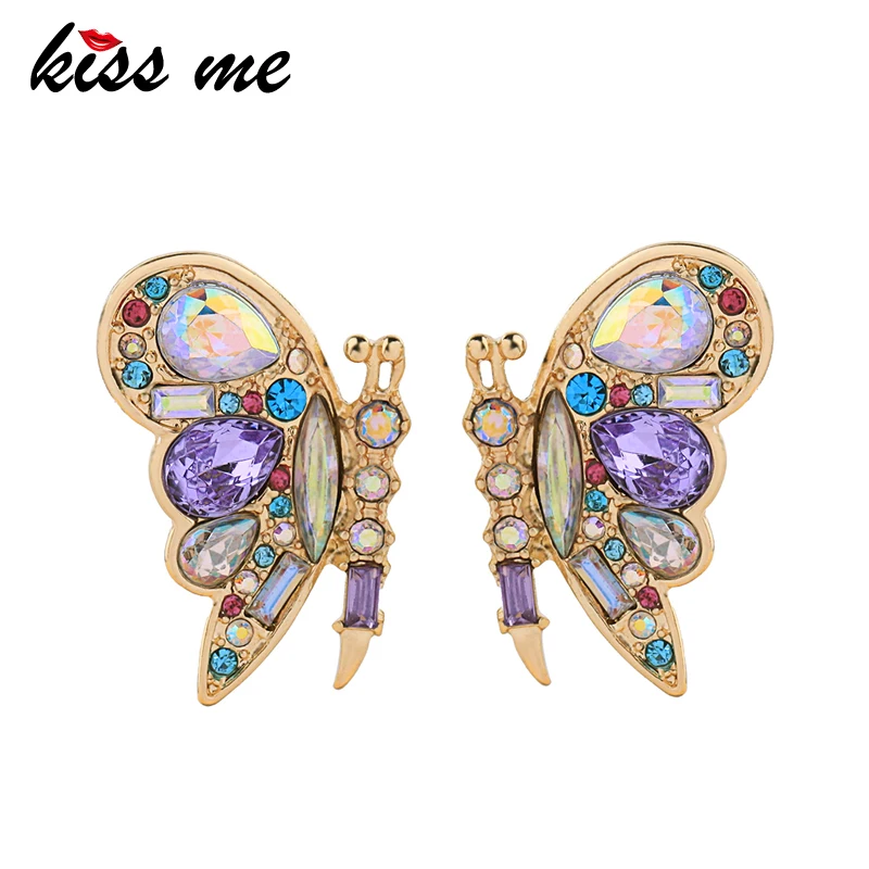 KISS ME Chic Purple Butterfly Stud Earrings New Trendy Acrylic Crystal Earrings for Women 2018 Fashion Jewelry Brincos
KISS ME Chic Purple Butterfly Stud Earrings New Trendy Acrylic Crystal Earrings for Women 2018 Fashion Jewelry Brincos