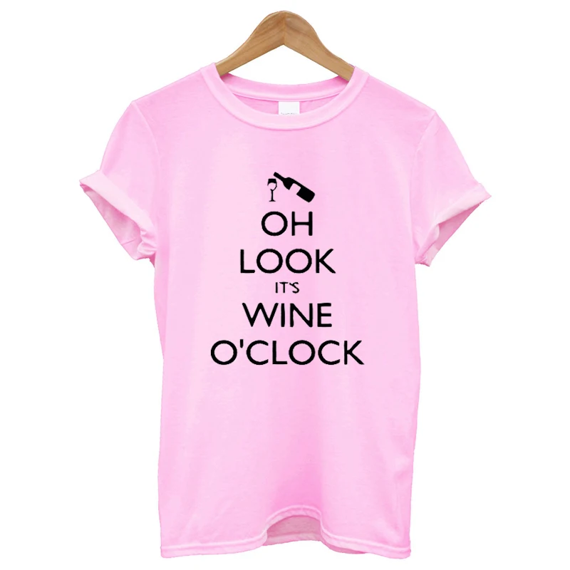 OH LOOK IT 'S WINE O'CLOCK Women T Shirt Wine Printed Funny Summer Clothing Short Sleeve Round Neck T-shirt Casual T-shirt Top
OH LOOK IT 'S WINE O'CLOCK Women T Shirt Wine Printed Funny Summer Clothing Short Sleeve Round Neck T-shirt Casual T-shirt Top