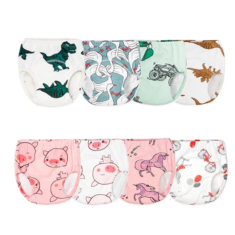4pcs/lot Baby Diapers Reusable Nappies Cloth Diaper Washable Infants Children Baby Cotton Training Pants Nappy Changing Panties 4pcs/lot Baby Diapers Reusable Nappies Cloth Diaper Washable Infants Children Baby Cotton Training Pants Nappy Changing Panties