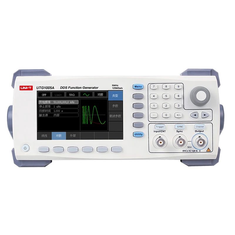 Uni T UTG1005A DDS Function Signal Generator 5MHZ 125MSa/s 14Bits Digital Arbitrary Waveform Generator frequency meter USB Inter
Uni T UTG1005A DDS Function Signal Generator 5MHZ 125MSa/s 14Bits Digital Arbitrary Waveform Generator frequency meter USB Inter
