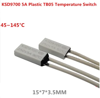 KSD9700 5A Plastic TB05 Temperature Switch Thermal control Normally Closed 50/55/60/65/70/75/80/85/90~145 Celsius
KSD9700 5A Plastic TB05 Temperature Switch Thermal control Normally Closed 50/55/60/65/70/75/80/85/90~145 Celsius