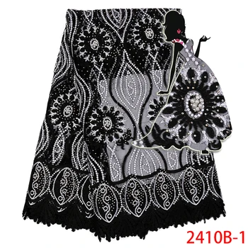 Latest African French Lace Fabric High Quality Nigerian Tulle Net Laces Fabrics Beads With Stone African Lace Fabric AMY2410B-1
Latest African French Lace Fabric High Quality Nigerian Tulle Net Laces Fabrics Beads With Stone African Lace Fabric AMY2410B-1