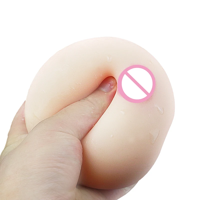 Sexy Toy Portable Soft Breast 3D Female Mold Rubber Massager True Breast Nipple Touch Male Masturbation Sex Toys For Man,Realistic Pussy
