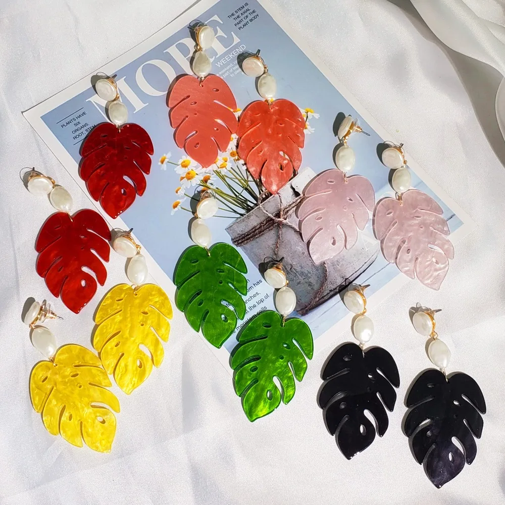 JUJIA za Trendy Big Dangle Drop Earrings Women Acrylic Resin Statement Leaves Long Earrings Party Jewelry Wholesale
JUJIA za Trendy Big Dangle Drop Earrings Women Acrylic Resin Statement Leaves Long Earrings Party Jewelry Wholesale