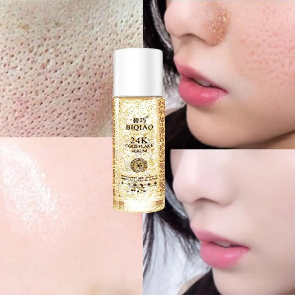 24K Gold Face Serum Six Peptide Gold Foil Essence liquid Anti Wrinkle Aging Moisturizing Whitening lift Firming Skin Care Serum
24K Gold Face Serum Six Peptide Gold Foil Essence liquid Anti Wrinkle Aging Moisturizing Whitening lift Firming Skin Care Serum
