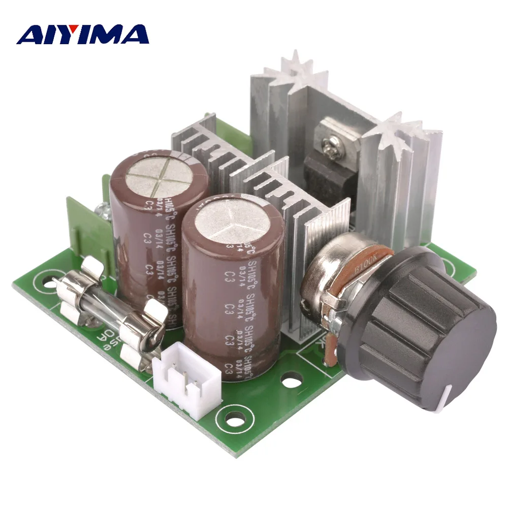 

AIYIMA 10A PWM DC-DC 12V-40V Adjustable Speed Regulator DC Motor Speed Controller Module Control Governor Switch Gover Board