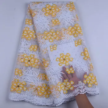 Tulle Stones French Nigerian Lace Fabrics Fashion Embroidered African Yellow Lace Fabric For Party Dress A1617
Tulle Stones French Nigerian Lace Fabrics Fashion Embroidered African Yellow Lace Fabric For Party Dress A1617