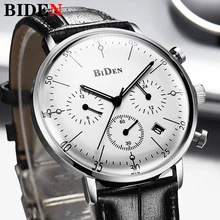 Biden Luxury Watch Men Top Brand Leather Strap Chronograph Waterproof Sports Quartz Wrist Watch Mens Fashion Business Male Clock
Biden Luxury Watch Men Top Brand Leather Strap Chronograph Waterproof Sports Quartz Wrist Watch Mens Fashion Business Male Clock