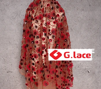 GLace 1Y/Lot 1.4M wide High quality 3D flower embroidery sequins fabric silk screen fabric summer dress cloth accessoriesTX556
GLace 1Y/Lot 1.4M wide High quality 3D flower embroidery sequins fabric silk screen fabric summer dress cloth accessoriesTX556