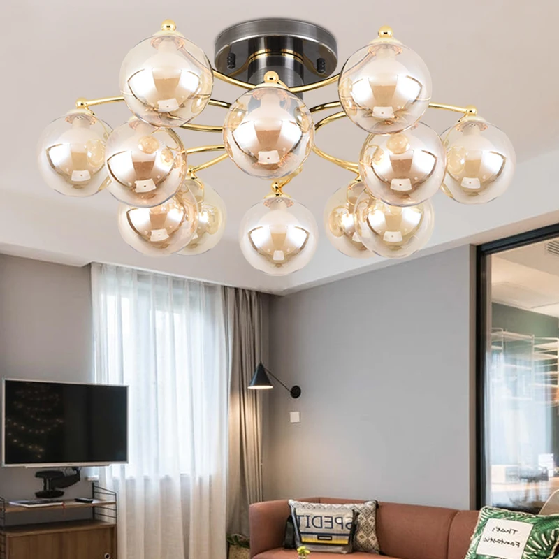 Modern Living Room Ball Ceiling Lights Nordic Glass Ball Ceiling Lamp Fixture Global Ceiling Lamp/Lighting Home Indoor
Modern Living Room Ball Ceiling Lights Nordic Glass Ball Ceiling Lamp Fixture Global Ceiling Lamp/Lighting Home Indoor