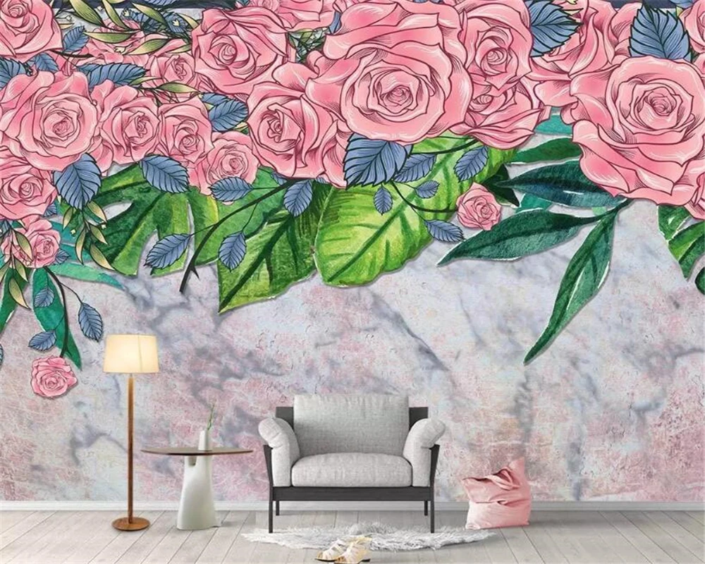Custom Wall Mural Wallpaper Modern hand drawn warm small fresh floral rose modern background wall 3d wallpaper tapeta
Custom Wall Mural Wallpaper Modern hand drawn warm small fresh floral rose modern background wall 3d wallpaper tapeta