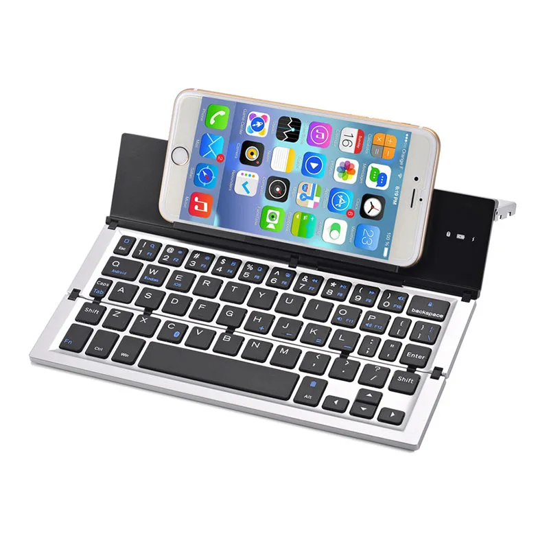 Portable Bluetooth Wireless Foldable Keyboard Mini Keypad Holder for IOS Android Windows Table PC @JH
Portable Bluetooth Wireless Foldable Keyboard Mini Keypad Holder for IOS Android Windows Table PC @JH