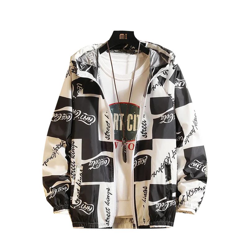 2019 Spring Autumn Thin Windbreaker Jacket Men Plus Size S-4XL jaqueta masculina Slim Fit Young Men Hooded bomber jacket men
2019 Spring Autumn Thin Windbreaker Jacket Men Plus Size S-4XL jaqueta masculina Slim Fit Young Men Hooded bomber jacket men