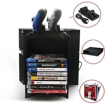 2018 Multifunctional Disk Storage Holder Tower with Controller Charger Dock Station With Micro USB Cable For PS4 Game Controller
2018 Multifunctional Disk Storage Holder Tower with Controller Charger Dock Station With Micro USB Cable For PS4 Game Controller
