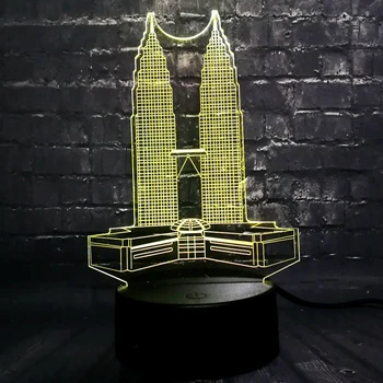 Creative 3D Lava Tourist attractions Malaysia Twin Towers LED Home Decor Baby Produce Mood Luster Table Night Light Kids Toy
Creative 3D Lava Tourist attractions Malaysia Twin Towers LED Home Decor Baby Produce Mood Luster Table Night Light Kids Toy