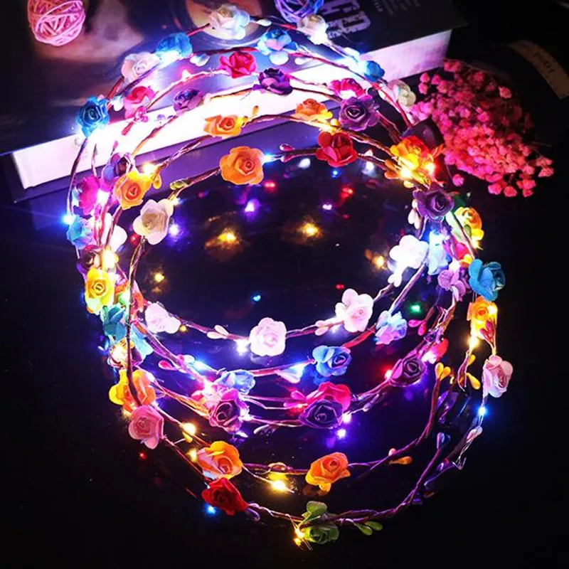 LED Flashing Paper Flower Headband Light-Up Paper Floral Garland Wreath Women Girls Headwear Party Hair Halloween Christmas
LED Flashing Paper Flower Headband Light-Up Paper Floral Garland Wreath Women Girls Headwear Party Hair Halloween Christmas