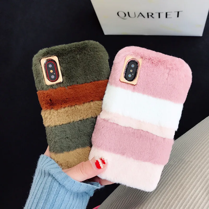 Girl Cute Rabbit Fur Plush Case For iPhone X XS 6S 7 8 Plus Touch Soft Winter Warm Back Cover Case For iPhone 10 8 Fourrure Case
Girl Cute Rabbit Fur Plush Case For iPhone X XS 6S 7 8 Plus Touch Soft Winter Warm Back Cover Case For iPhone 10 8 Fourrure Case