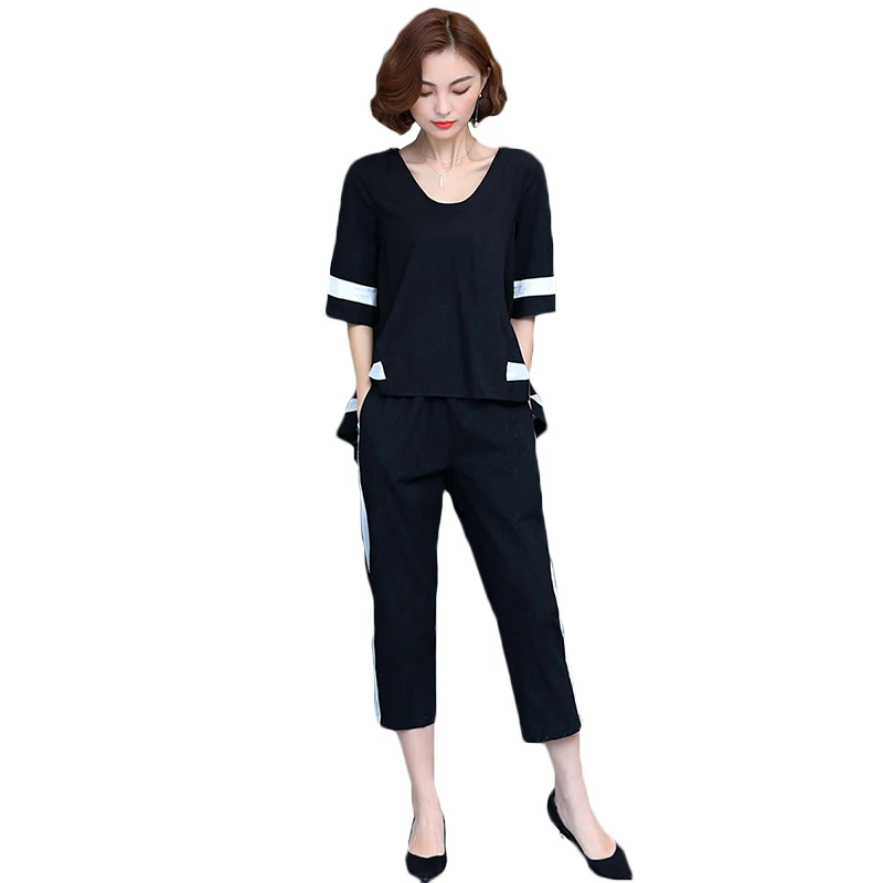 Plus size 5XL Summer sporting suit women's 2018 new loose 2 piece sporting sets women tracksuit set female slim tops+pants suit
Plus size 5XL Summer sporting suit women's 2018 new loose 2 piece sporting sets women tracksuit set female slim tops+pants suit