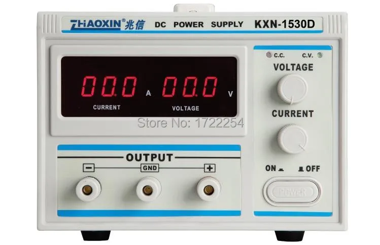 FREE SHIPPING ZhaoXin KXN-1530D Adjustable Switching DC Power Supply 0-15V 0-30A
FREE SHIPPING ZhaoXin KXN-1530D Adjustable Switching DC Power Supply 0-15V 0-30A