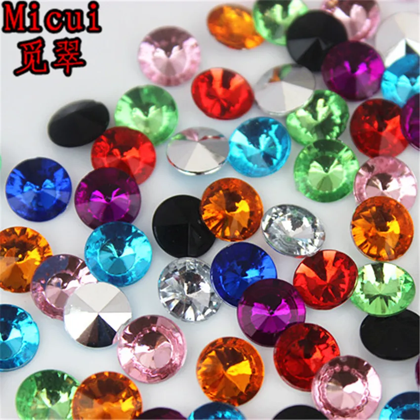 Micui 100pcs 8mm Round Acrylic Rhinestone Pointback Crystal Stones Wedding Dress Jewelry Crafts Decoration MC739
Micui 100pcs 8mm Round Acrylic Rhinestone Pointback Crystal Stones Wedding Dress Jewelry Crafts Decoration MC739