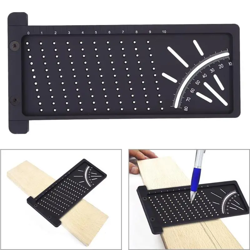Red/Black/Green Plastic 3D Precision Woodworking Scribe Mark Line Gauge T-type Cross-out Ruler Hole Position Measuring Tool
Red/Black/Green Plastic 3D Precision Woodworking Scribe Mark Line Gauge T-type Cross-out Ruler Hole Position Measuring Tool