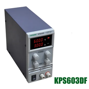 KPS603DF Adjustable High precision double LED display switch DC Power Supply protection function 60V3A 110V-230V 0.1V/0.001A EU
KPS603DF Adjustable High precision double LED display switch DC Power Supply protection function 60V3A 110V-230V 0.1V/0.001A EU