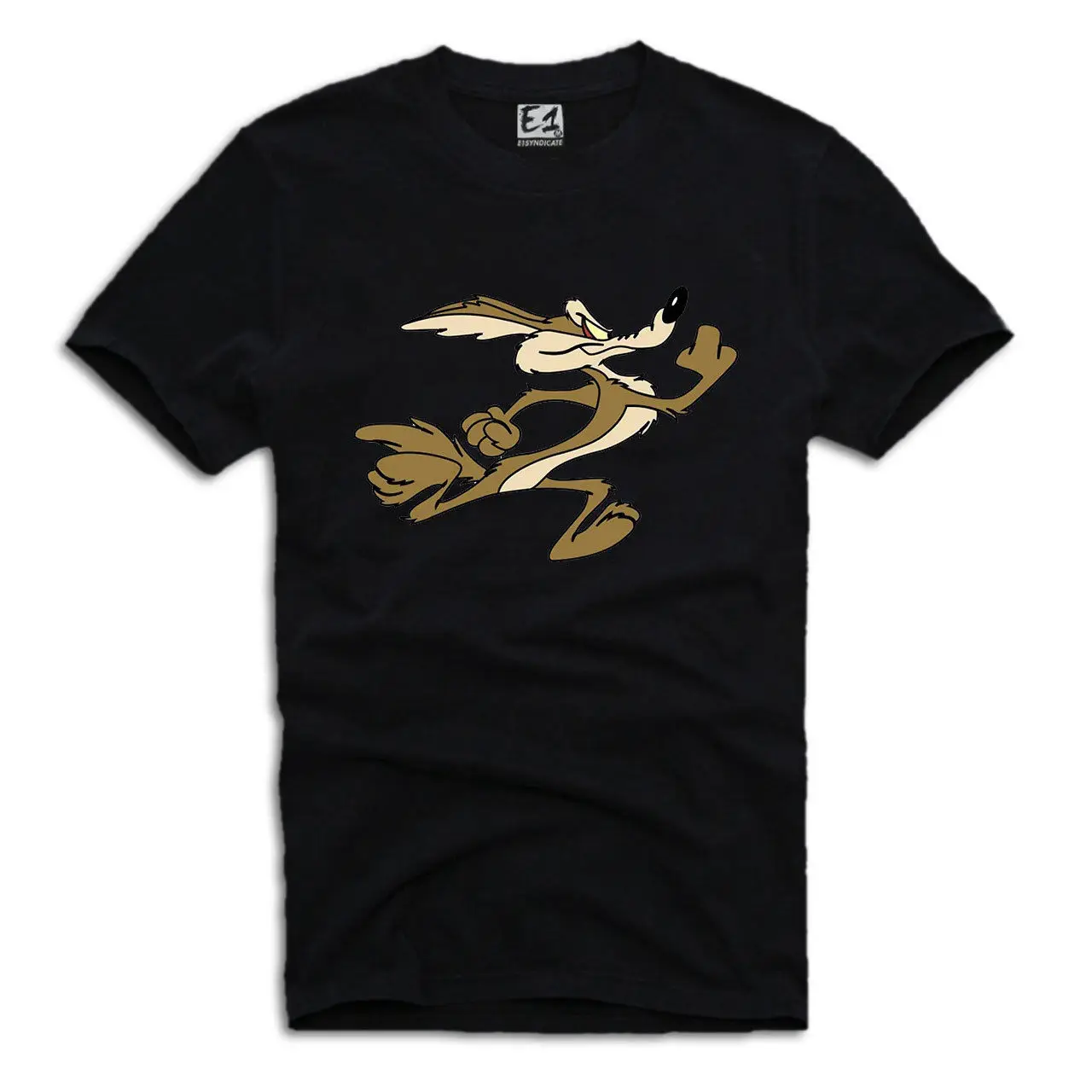 

E1SYNDICATE T-SHIRT WILE E. COYOTE LOONEY TUNES BUGS BUNNY ROADRUNNER Cartoon t shirt men Unisex New Fashion tshirt Loose Size