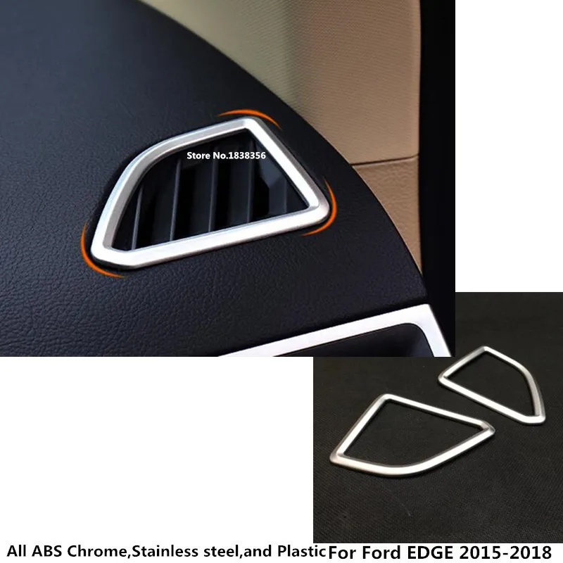 Car styling body ABS Chrome cover garnish detector trim front Air condition Outlet Vent 2pcs For Ford EDGE 2015 2016
Car styling body ABS Chrome cover garnish detector trim front Air condition Outlet Vent 2pcs For Ford EDGE 2015 2016