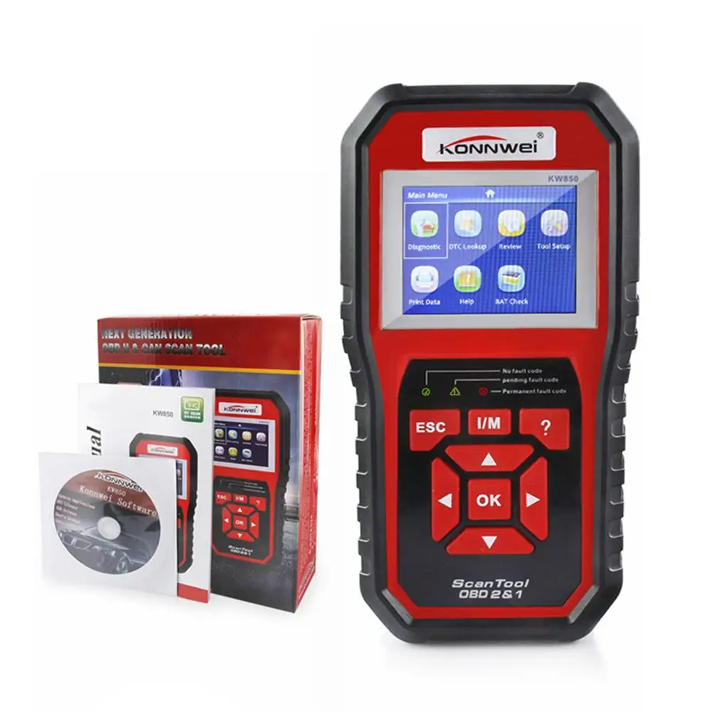 KONNWEI KW850 OBD2 EOBD Car Motor Default Diagnosis Instrument Code Readers & Scan Tools With Eight Languages
KONNWEI KW850 OBD2 EOBD Car Motor Default Diagnosis Instrument Code Readers & Scan Tools With Eight Languages