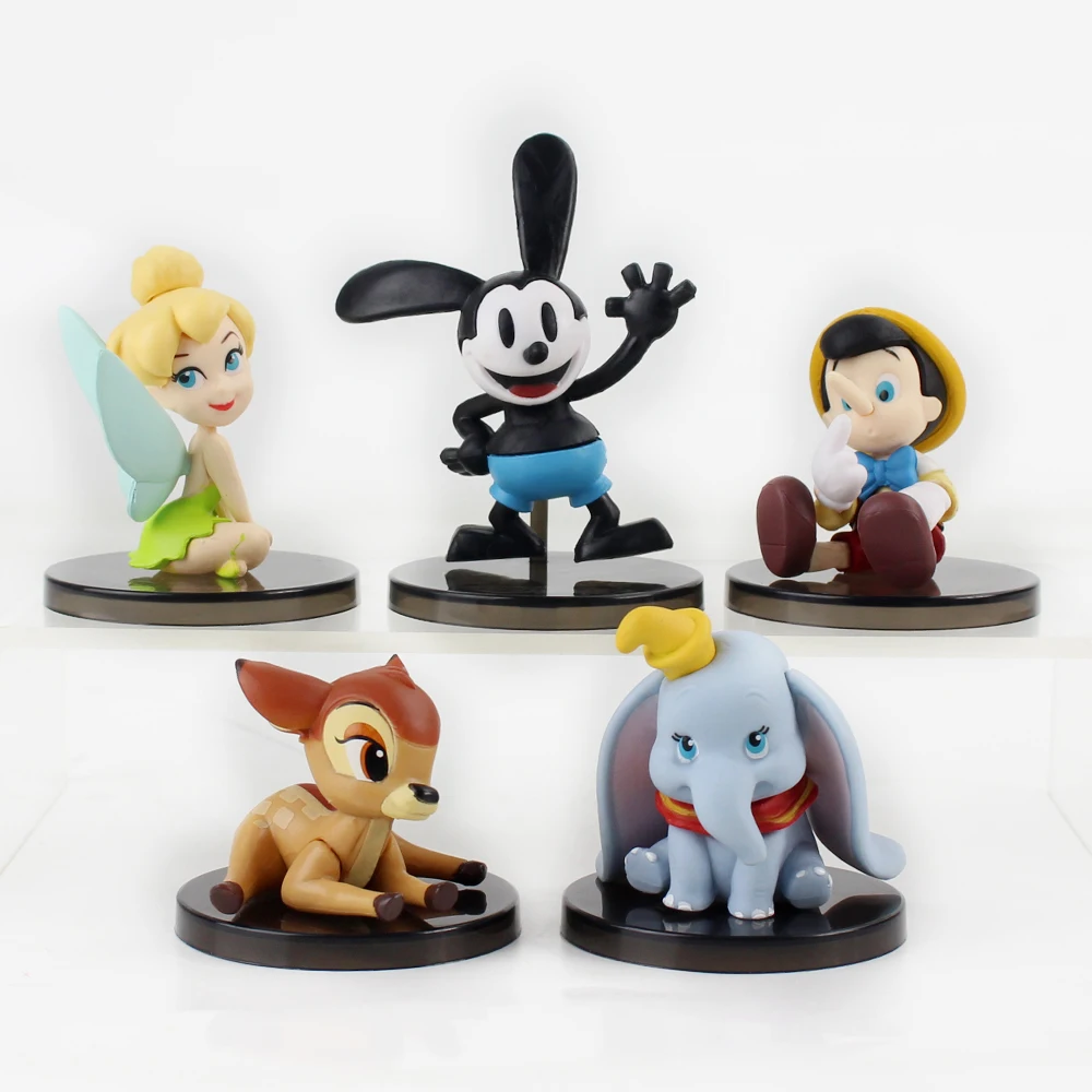 5pcs/lot cute mouse deer Bambi Dumbo Fairy Fairies animal action figure model toy with black base kawaii lovely gift for kids
5pcs/lot cute mouse deer Bambi Dumbo Fairy Fairies animal action figure model toy with black base kawaii lovely gift for kids
