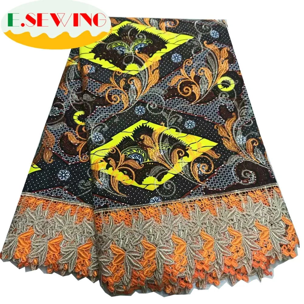 Yellow Color Hot Sale Embroidery African Wax Lace Ankara Fabric For Party Dress High Quality Water Soluble Lace Mix Wax Fabric
Yellow Color Hot Sale Embroidery African Wax Lace Ankara Fabric For Party Dress High Quality Water Soluble Lace Mix Wax Fabric