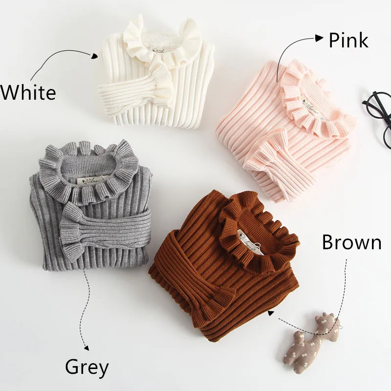 2018 Baby Girls Pullover Solid Colors Striped Ruffled Mother Daughter Clothes Children Knitted Sweaters Turtle Neck
2018 Baby Girls Pullover Solid Colors Striped Ruffled Mother Daughter Clothes Children Knitted Sweaters Turtle Neck